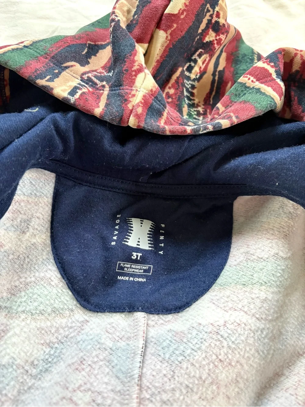 Savage x Fenty Forever Savage Hooded Toddler Onesie size 3T